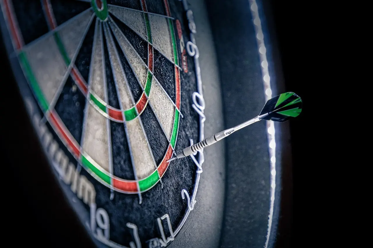 En dart i en dartskive